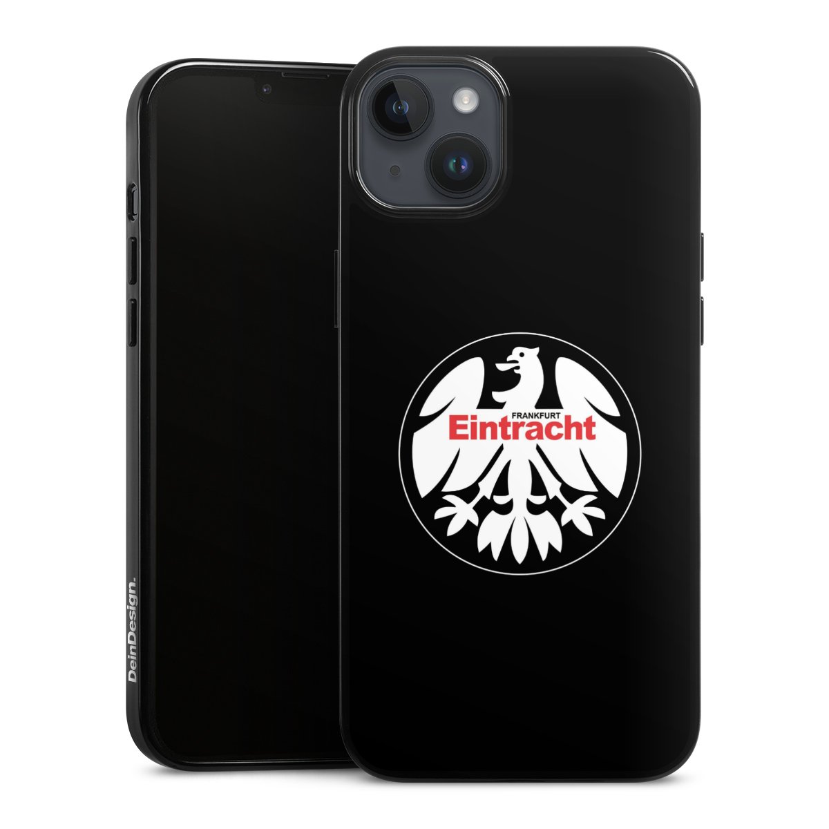 iPhone 14 Plus Handy Silikon Hülle Case schwarz Handyhülle Official Licensed Product Eintracht Frankfurt Sge