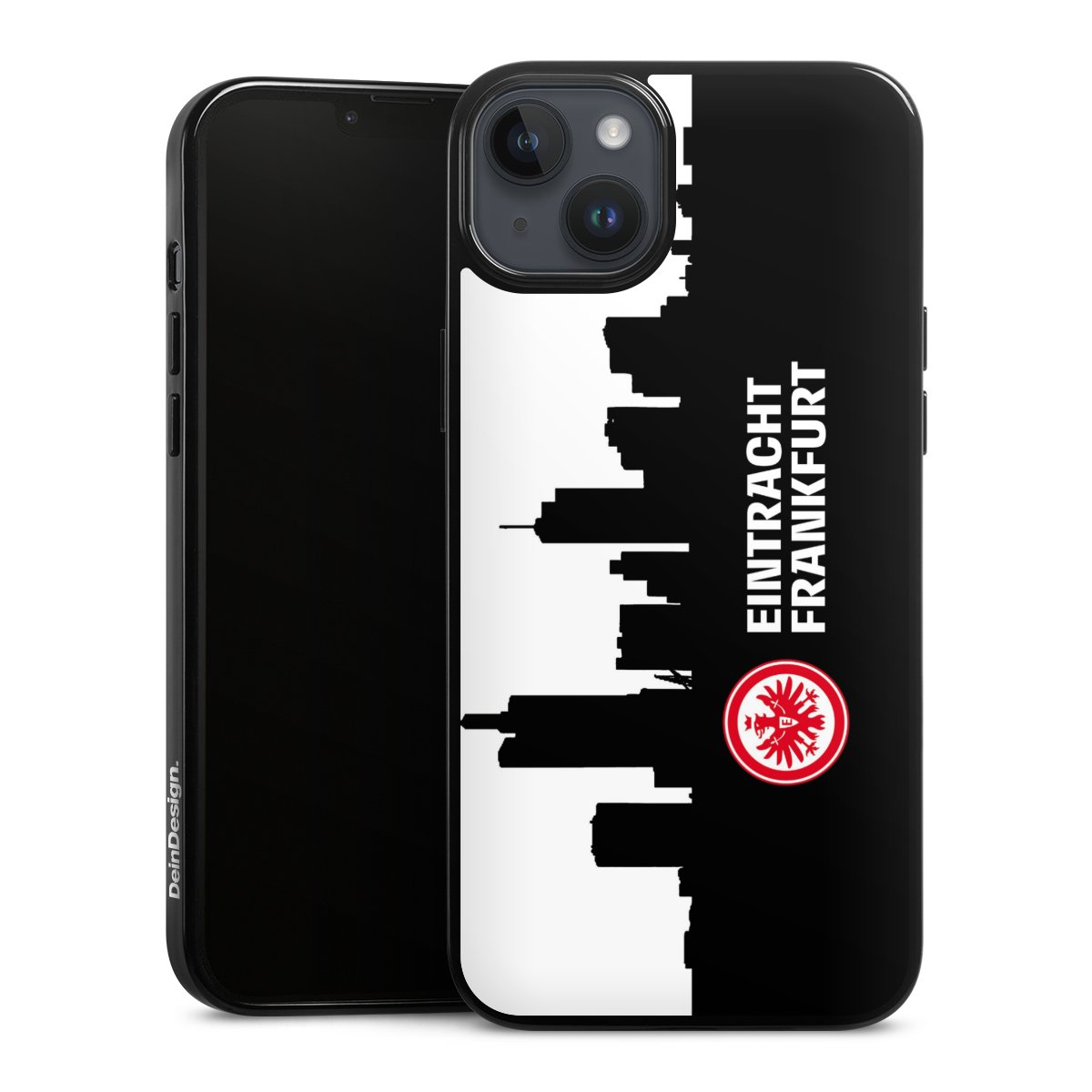 iPhone 14 Plus Handy Silikon Hülle Case schwarz Handyhülle Sge Eintracht Frankfurt Official Licensed Product