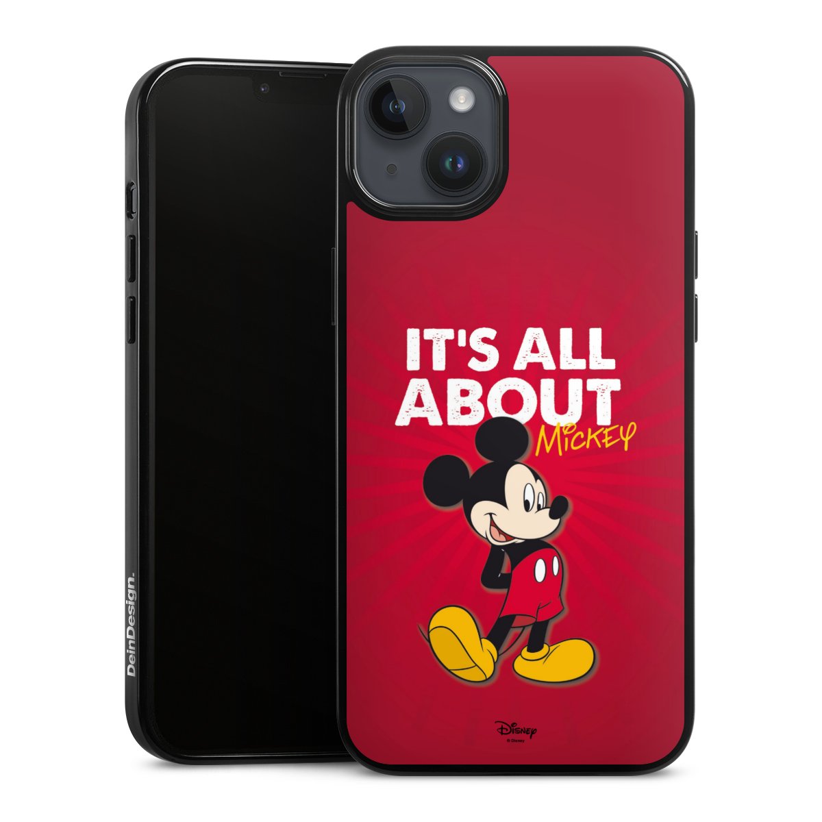 iPhone 14 Plus Handy Silikon Hülle Case schwarz Handyhülle Mouse Disney Official Licensed Product