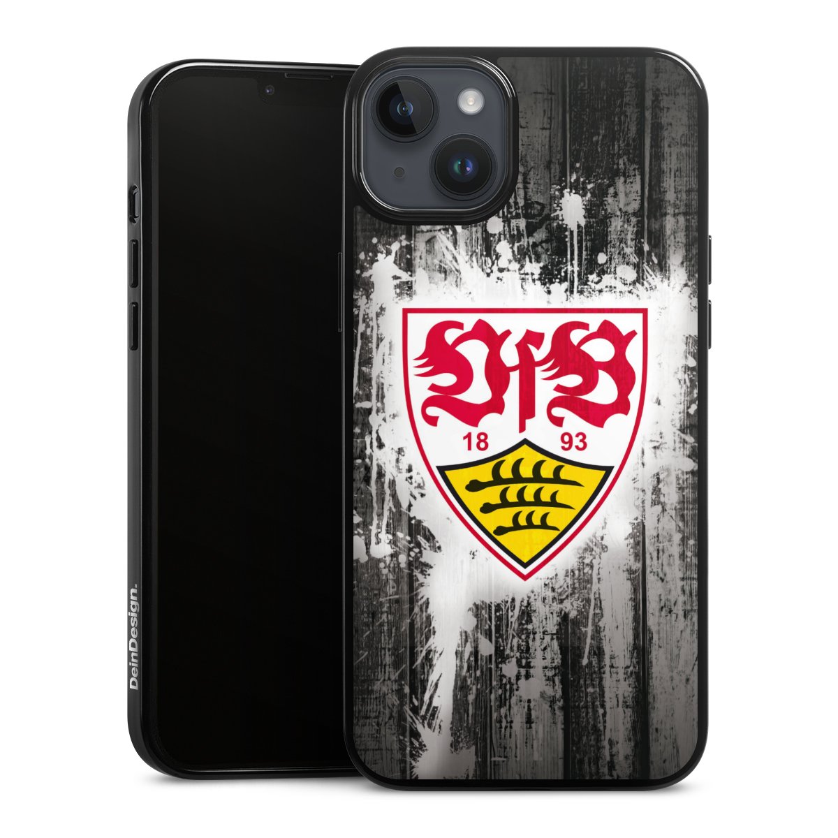 iPhone 14 Plus Handy Silikon Hülle Case schwarz Handyhülle Vfb Stuttgart Official Licensed Product