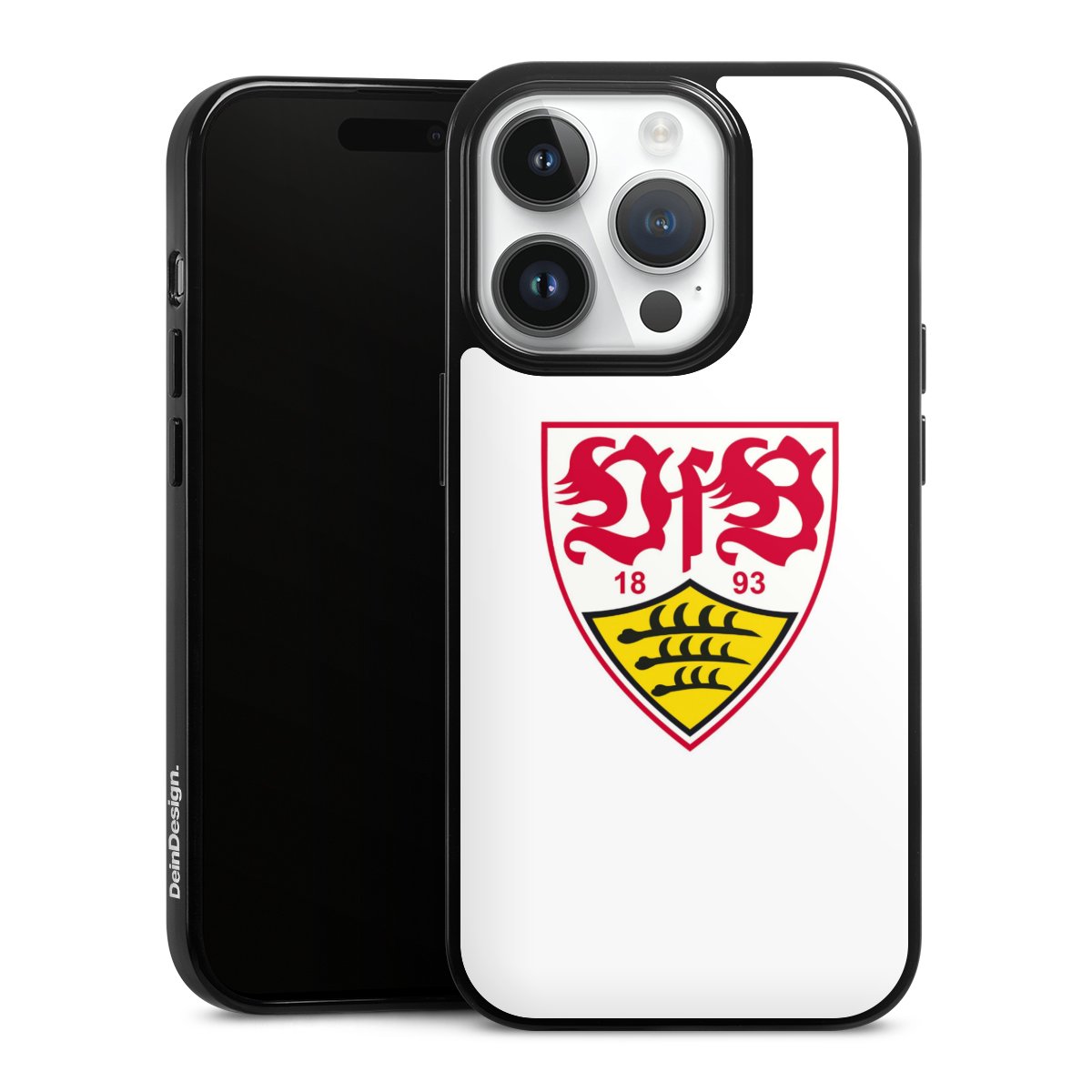 iPhone 14 Pro Handy Silikon Hülle Case schwarz Handyhülle Logo Official Licensed Product Vfb Stuttgart