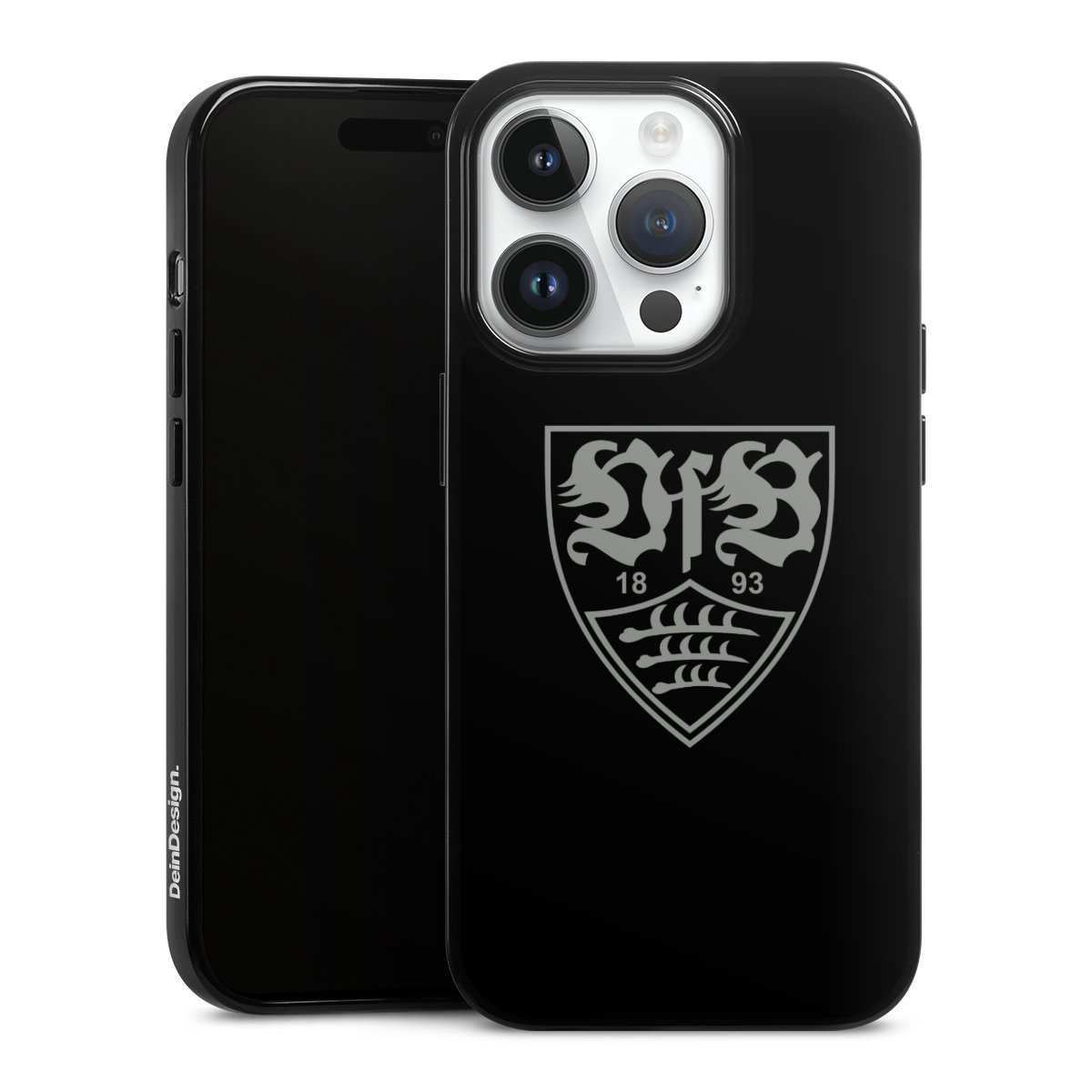 iPhone 14 Pro Handy Silikon Hülle Case schwarz Handyhülle Official Licensed Product Vfb Stuttgart