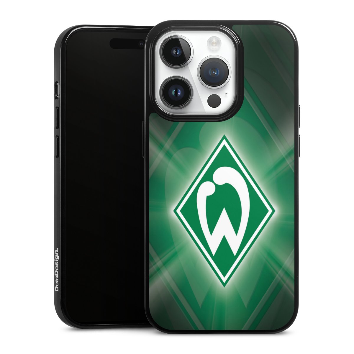 iPhone 14 Pro Handy Silikon Hülle Case schwarz Handyhülle Sv Werder Bremen Official Licensed Product Coat Of Arms