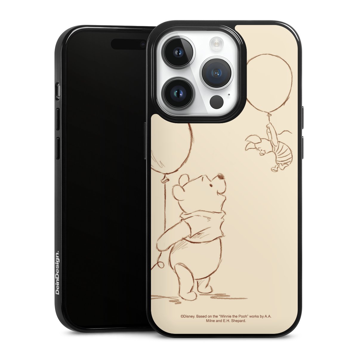 iPhone 14 Pro Handy Silikon Hülle Case schwarz Handyhülle Official Licensed Product Winnie The Pooh Disney