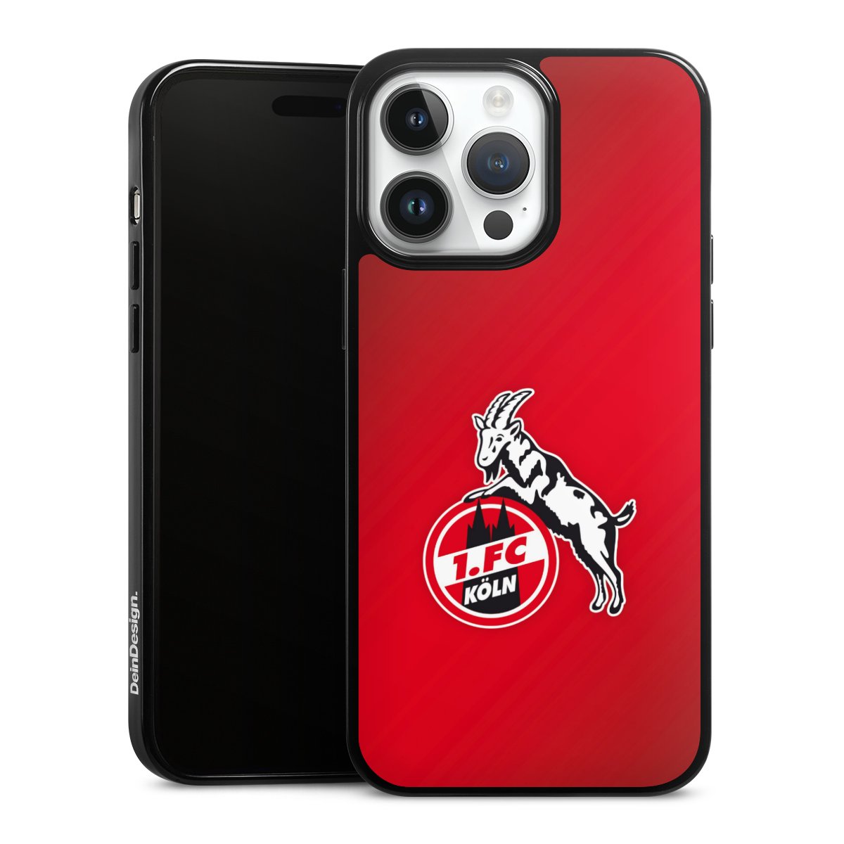 iPhone 14 Pro Max Handy Silikon Hülle Case schwarz Handyhülle Official Licensed Product Effzeh 1. Fc Köln