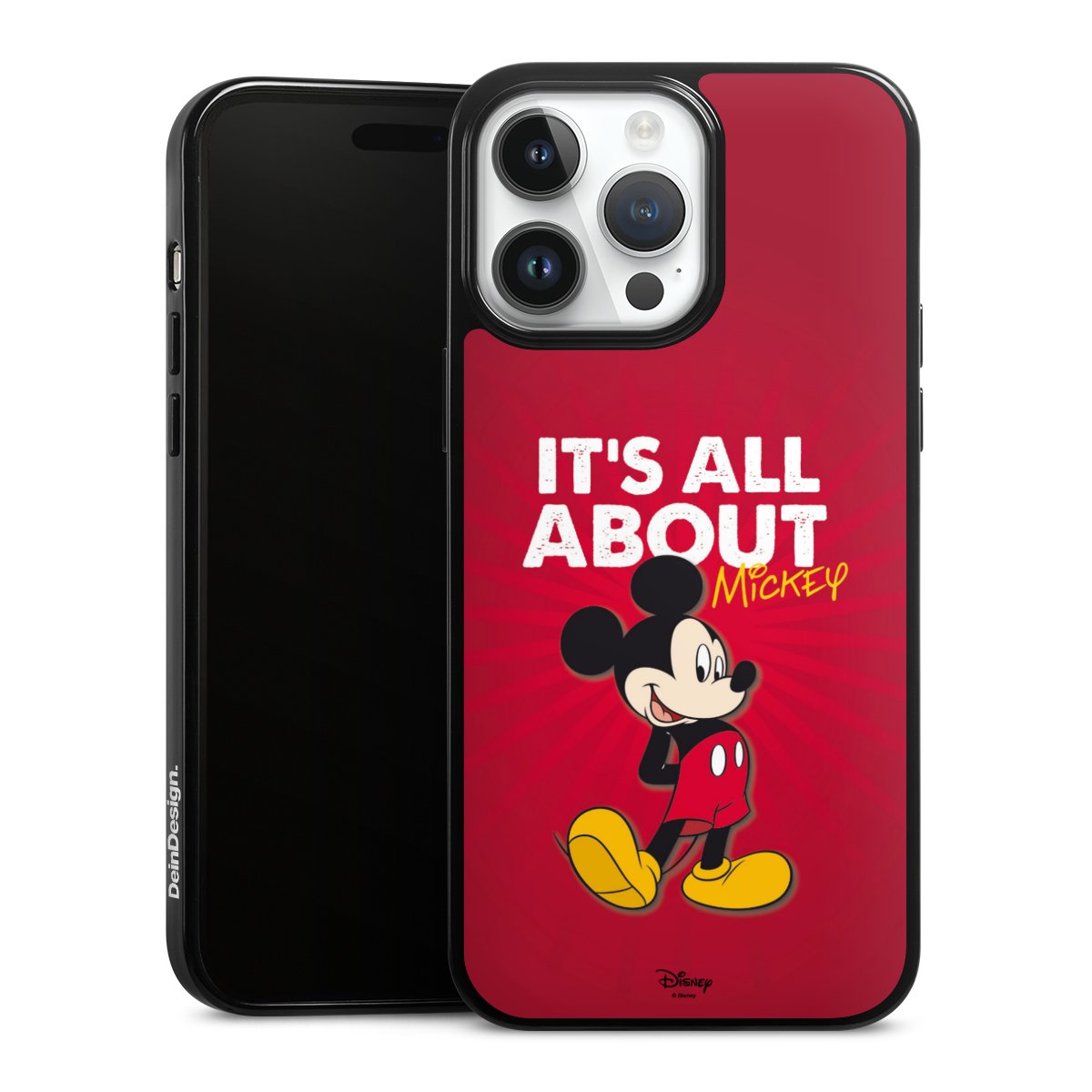 iPhone 14 Pro Max Handy Silikon Hülle Case schwarz Handyhülle Mouse Disney Official Licensed Product