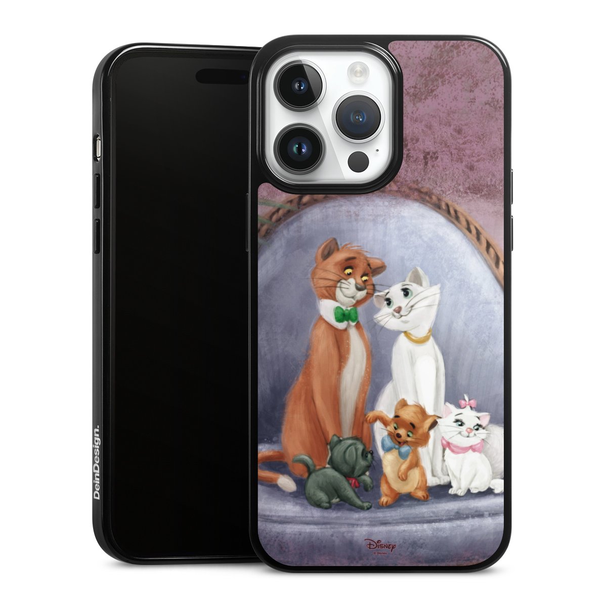 iPhone 14 Pro Max Handy Silikon Hülle Case schwarz Handyhülle Official Licensed Product Disney Aristocats