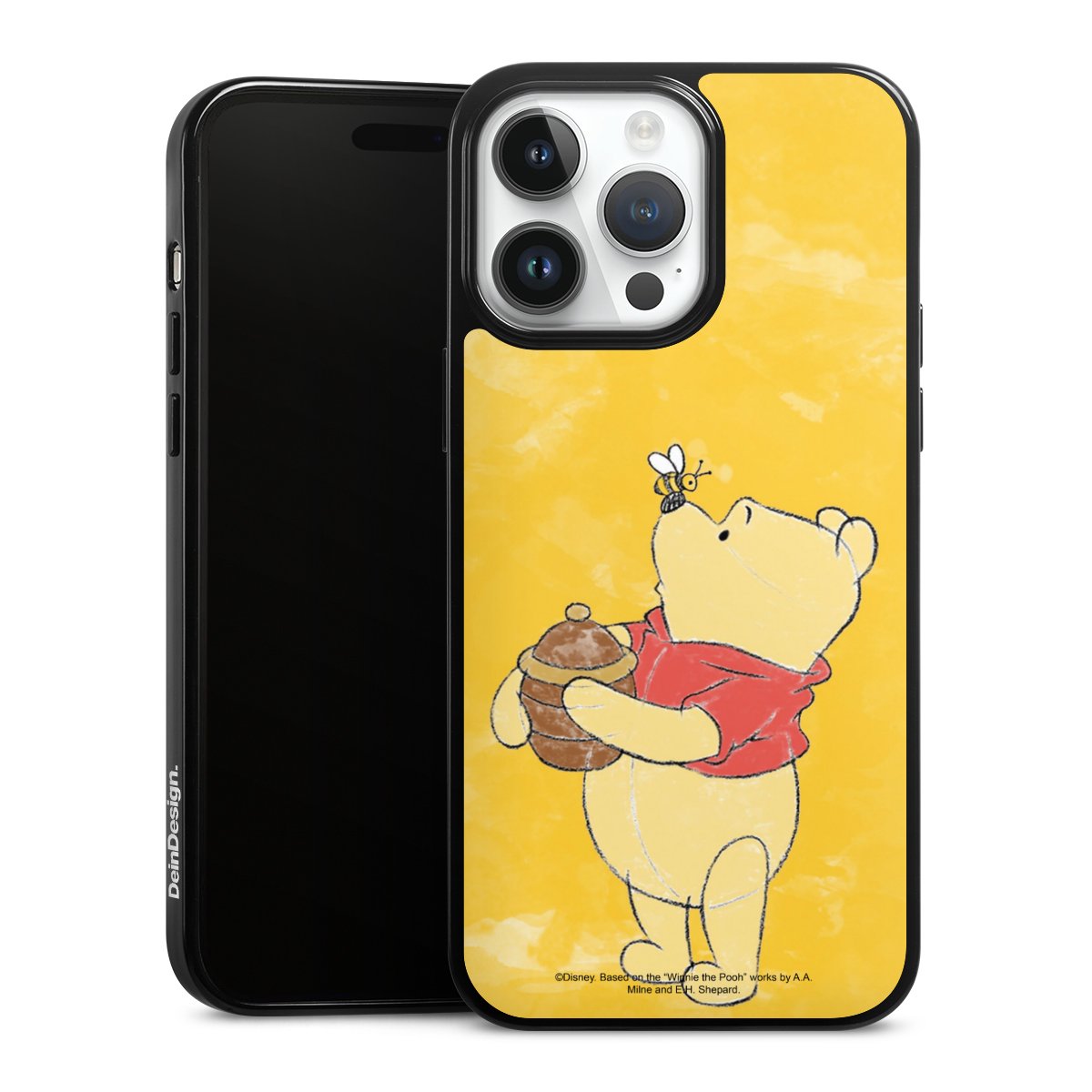 iPhone 14 Pro Max Handy Silikon Hülle Case schwarz Handyhülle Official Licensed Product Winnie The Pooh Disney