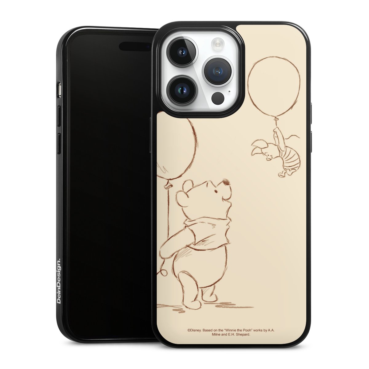 iPhone 14 Pro Max Handy Silikon Hülle Case schwarz Handyhülle Official Licensed Product Winnie The Pooh Disney