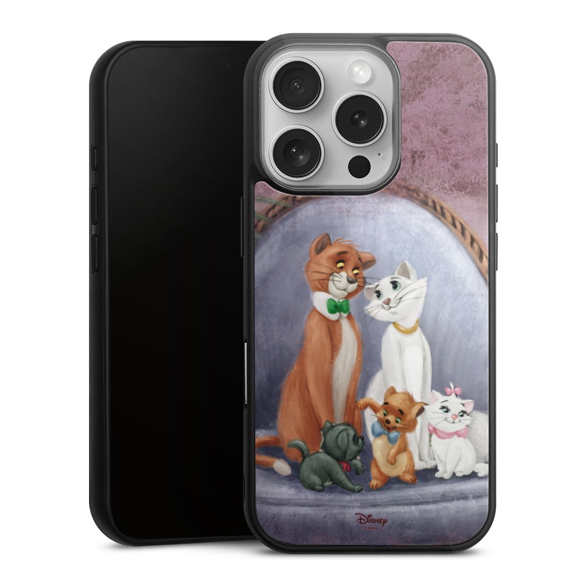 iPhone 16 Pro Handy Gallery Case Handyhülle 9H Gehärtetes Glas Rückseite Hülle Official Licensed Product Disney Aristocats Gallery Case