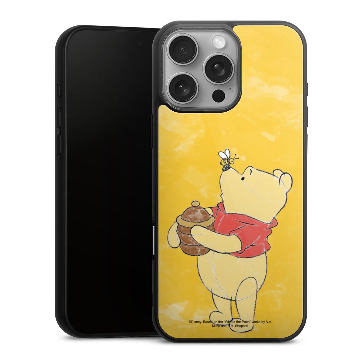 iPhone 16 Pro Max Handy Gallery Case Handyhülle 9H Gehärtetes Glas Rückseite Hülle Official Licensed Product Winnie The Pooh Disney Gallery Case