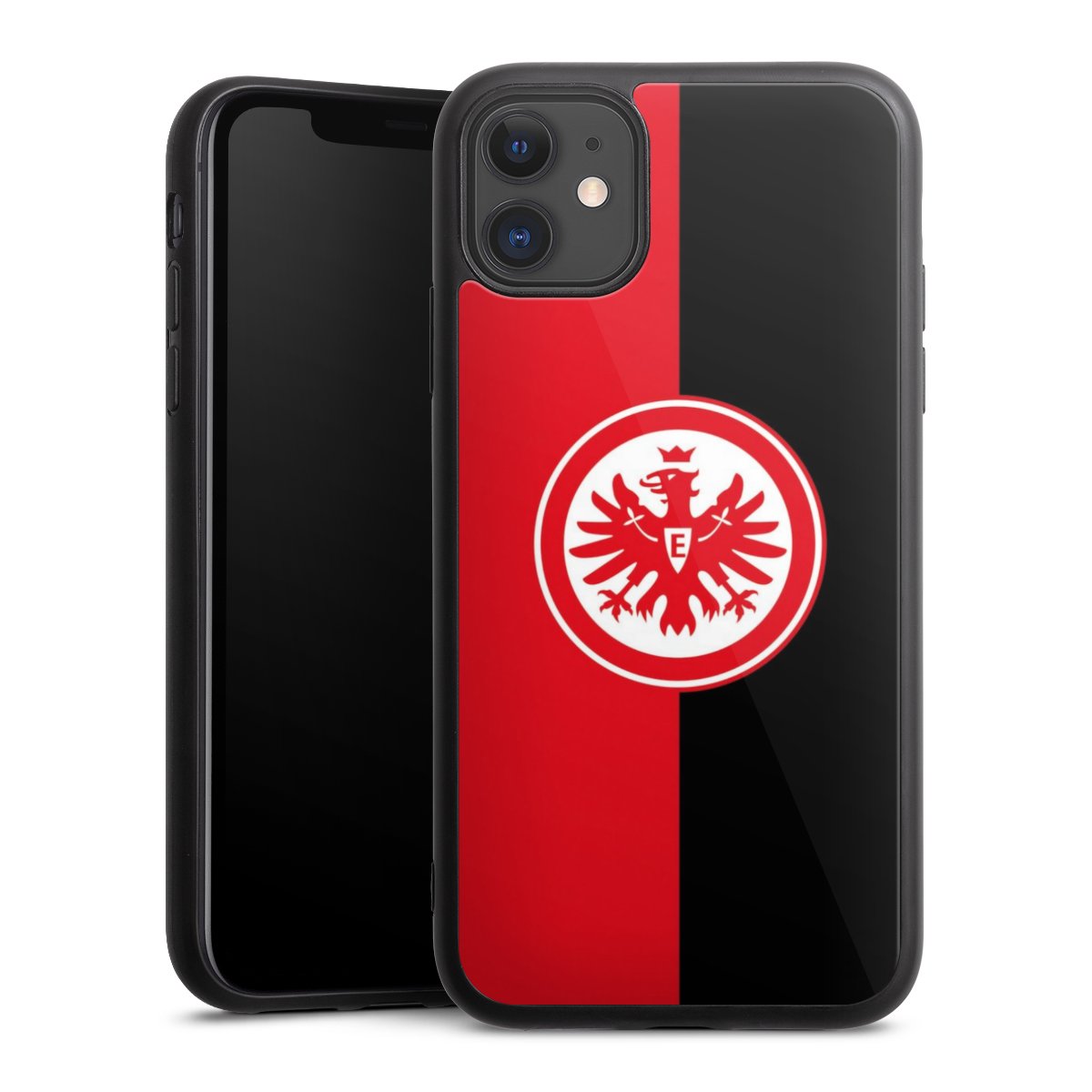 iPhone 11 Handy Gallery Case Handyhülle 9H Gehärtetes Glas Rückseite Hülle Official Licensed Product Eintracht Frankfurt Sge Gallery Case