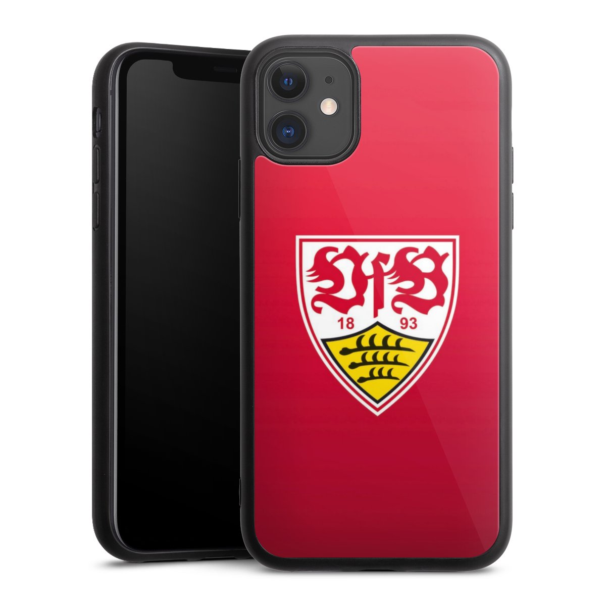 iPhone 11 Handy Gallery Case Handyhülle 9H Gehärtetes Glas Rückseite Hülle Official Licensed Product Vfb Stuttgart Gallery Case