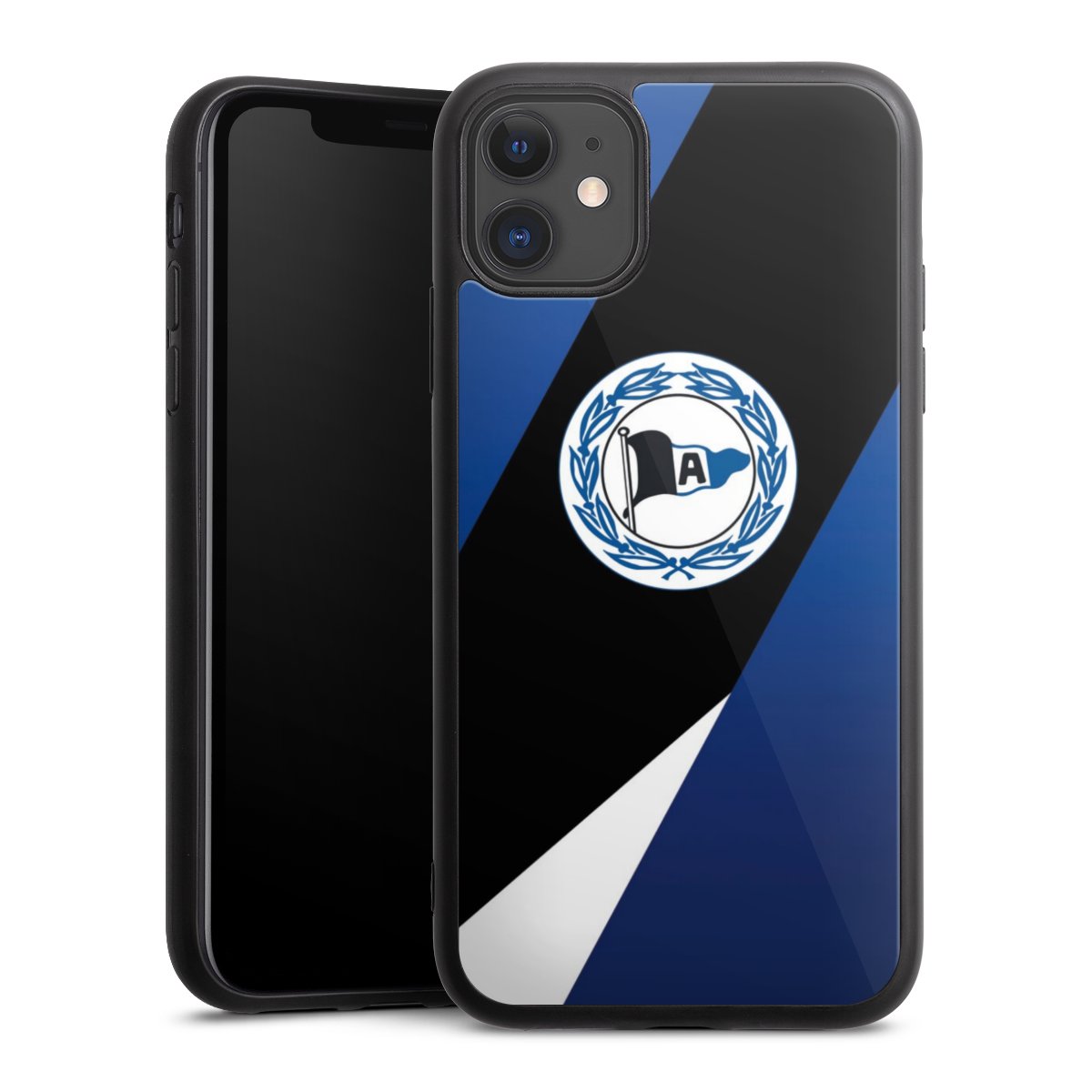 iPhone 11 Handy Gallery Case Handyhülle 9H Gehärtetes Glas Rückseite Hülle Official Licensed Product Arminia Bielefeld Dsc Gallery Case