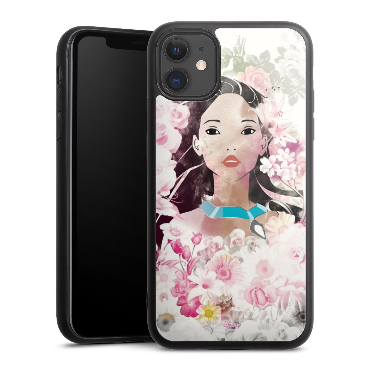 iPhone 11 Handy Gallery Case Handyhülle 9H Gehärtetes Glas Rückseite Hülle Pocahontas Official Licensed Product Disney Gallery Case