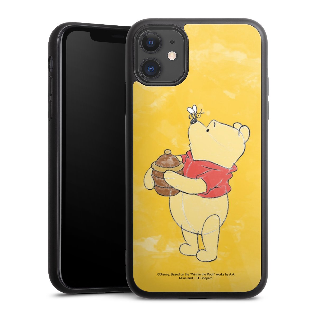 iPhone 11 Handy Gallery Case Handyhülle 9H Gehärtetes Glas Rückseite Hülle Official Licensed Product Winnie The Pooh Disney Gallery Case