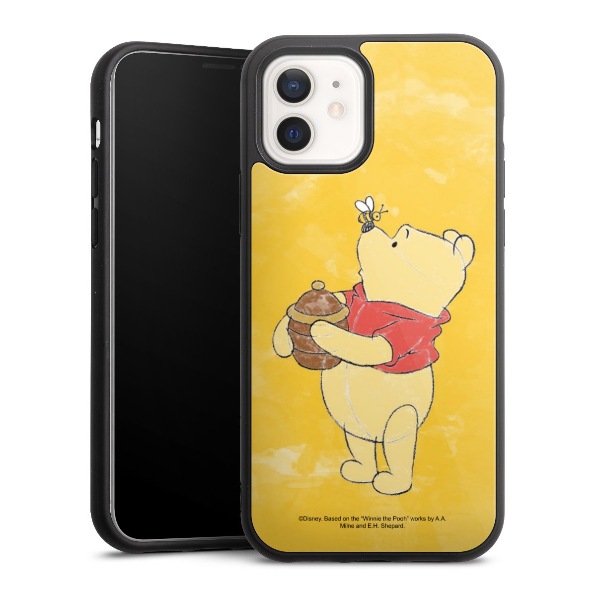 iPhone 12 Handy Gallery Case Handyhülle 9H Gehärtetes Glas Rückseite Hülle Official Licensed Product Winnie The Pooh Disney Gallery Case