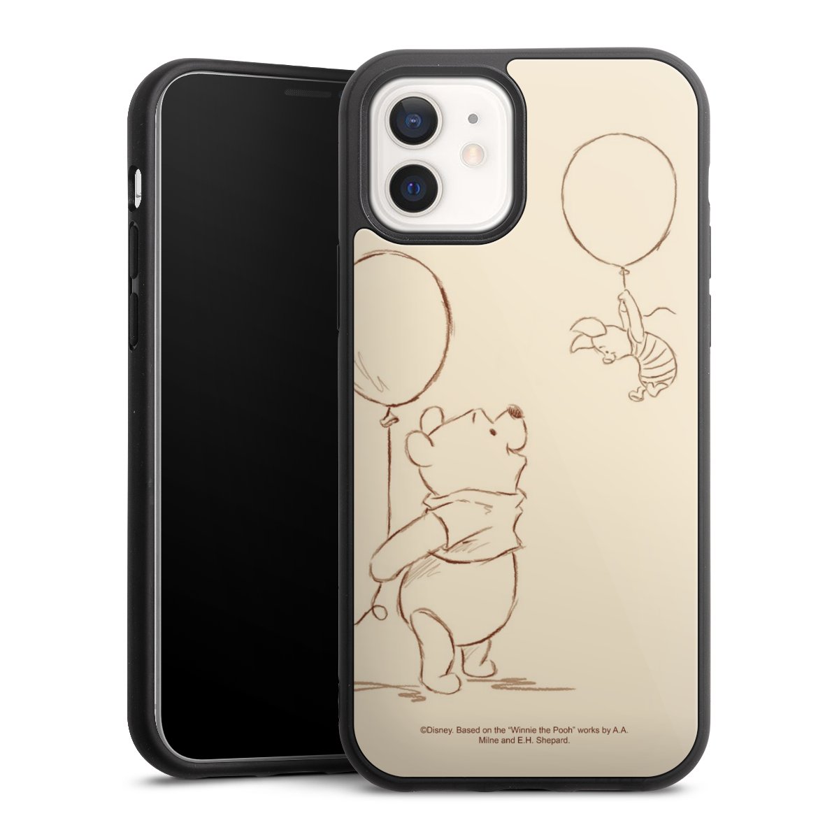 iPhone 12 Handy Gallery Case Handyhülle 9H Gehärtetes Glas Rückseite Hülle Official Licensed Product Winnie The Pooh Disney Gallery Case