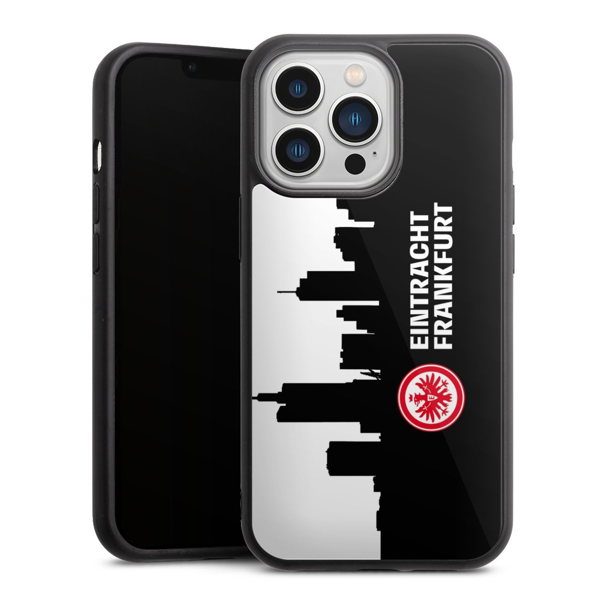 iPhone 13 Pro Handy Gallery Case Handyhülle 9H Gehärtetes Glas Rückseite Hülle Sge Eintracht Frankfurt Official Licensed Product Gallery Case