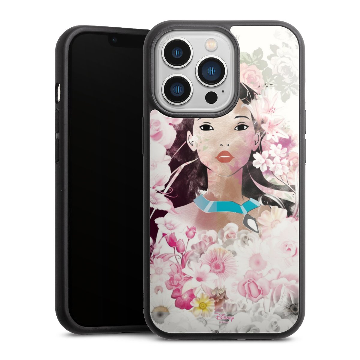 iPhone 13 Pro Handy Gallery Case Handyhülle 9H Gehärtetes Glas Rückseite Hülle Pocahontas Official Licensed Product Disney Gallery Case