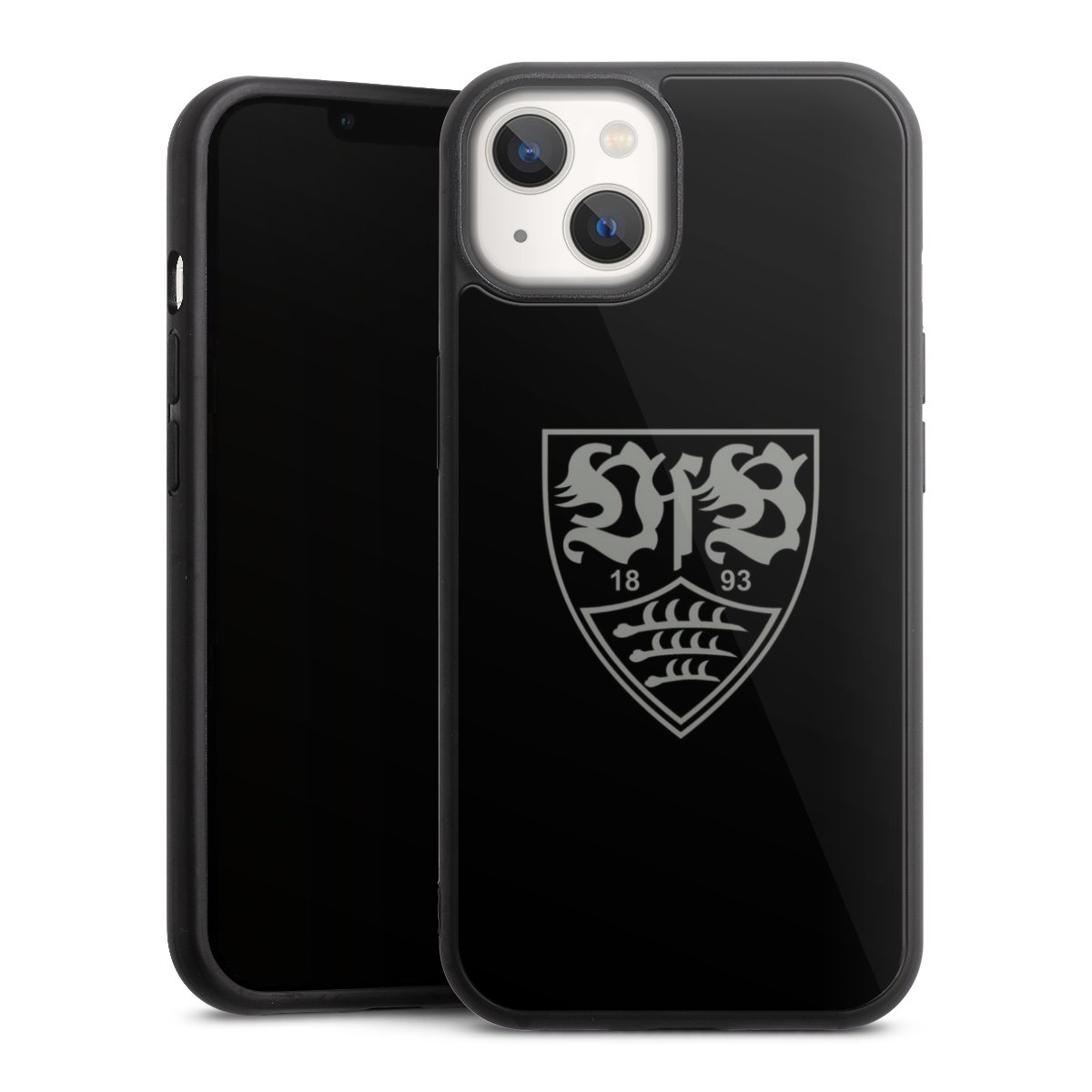 iPhone 13 Handy Gallery Case Handyhülle 9H Gehärtetes Glas Rückseite Hülle Official Licensed Product Vfb Stuttgart Gallery Case