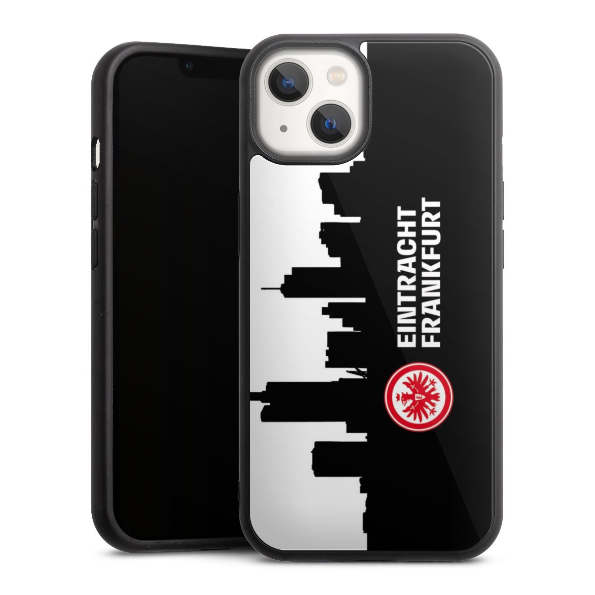 iPhone 13 Handy Gallery Case Handyhülle 9H Gehärtetes Glas Rückseite Hülle Sge Eintracht Frankfurt Official Licensed Product Gallery Case