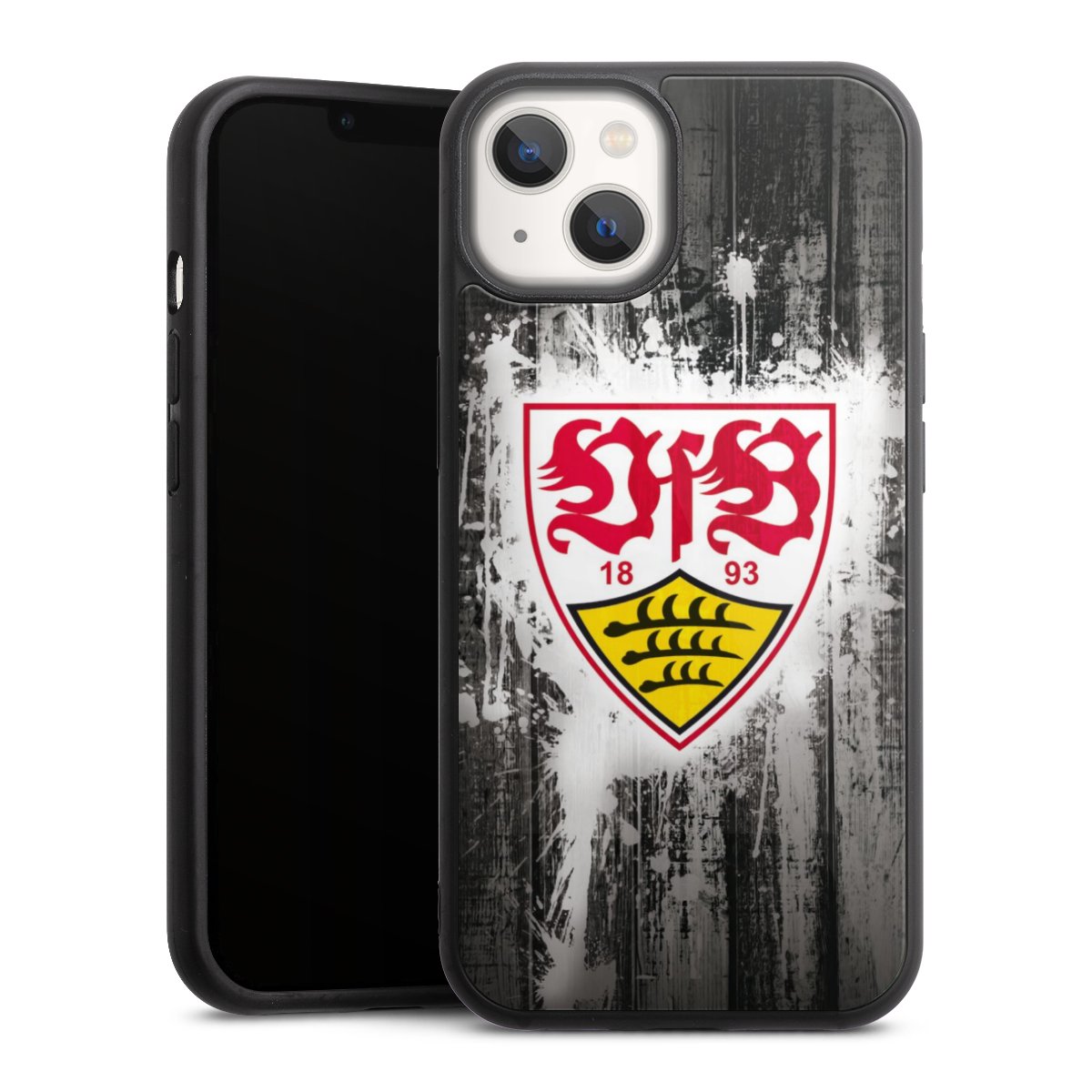 iPhone 13 Handy Gallery Case Handyhülle 9H Gehärtetes Glas Rückseite Hülle Vfb Stuttgart Official Licensed Product Gallery Case