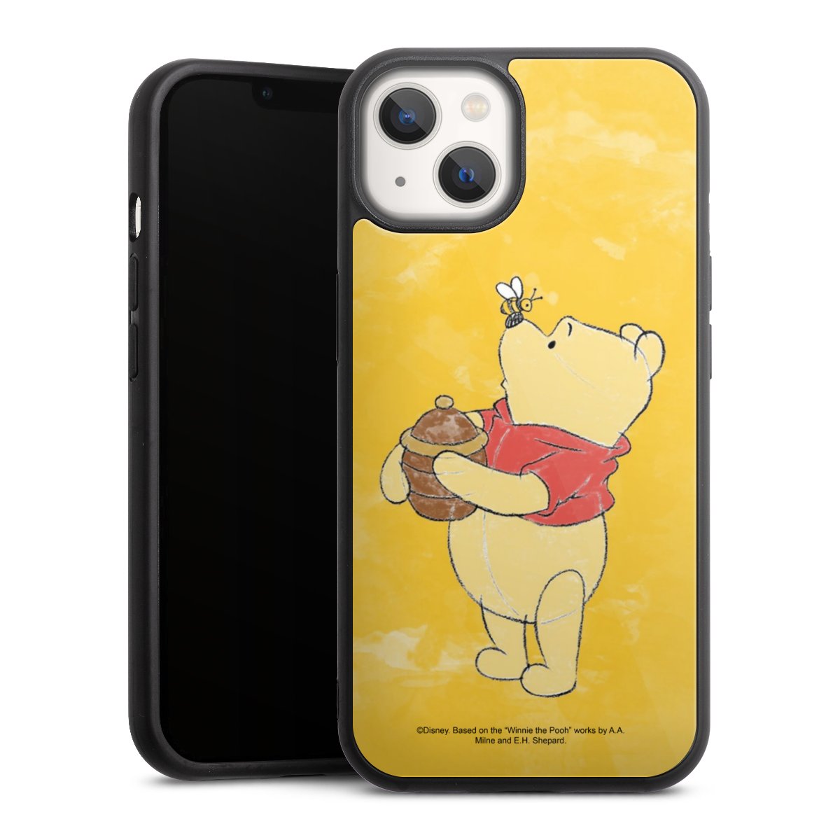 iPhone 13 Handy Gallery Case Handyhülle 9H Gehärtetes Glas Rückseite Hülle Official Licensed Product Winnie The Pooh Disney Gallery Case