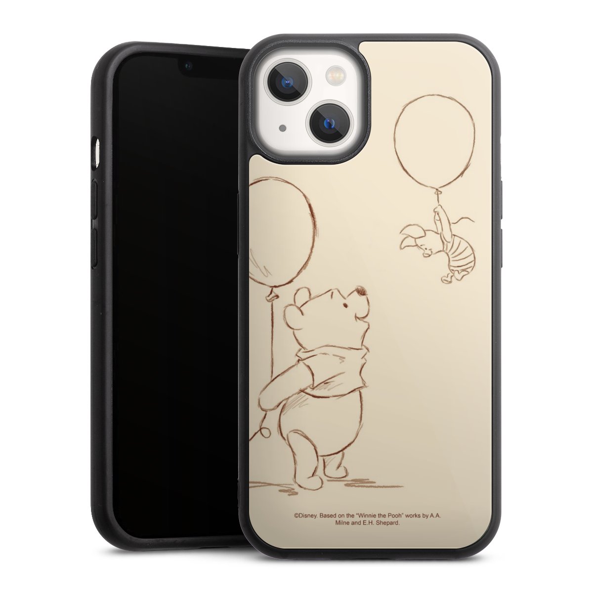 iPhone 13 Handy Gallery Case Handyhülle 9H Gehärtetes Glas Rückseite Hülle Official Licensed Product Winnie The Pooh Disney Gallery Case