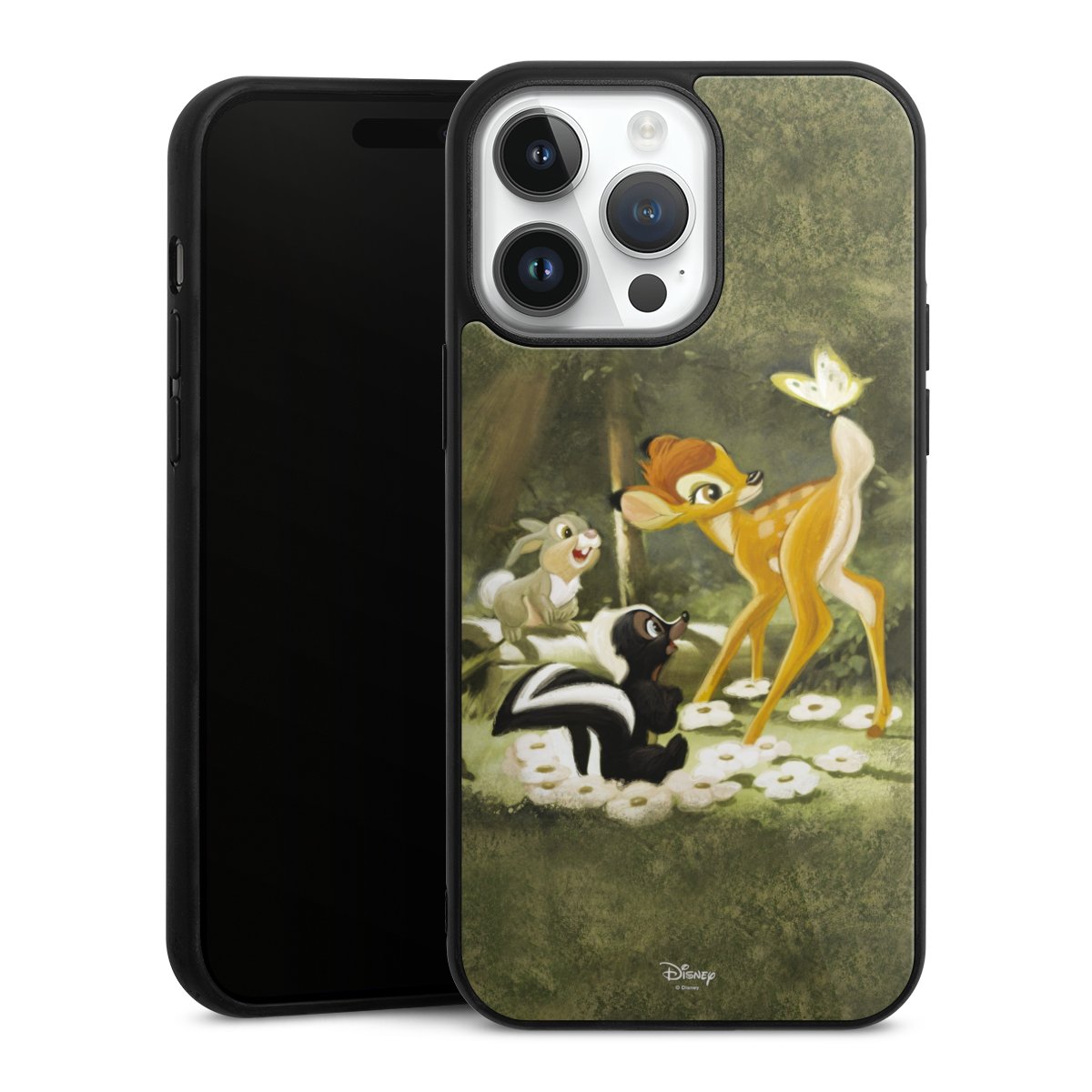 iPhone 14 Pro Max Handy Gallery Case Handyhülle 9H Gehärtetes Glas Rückseite Hülle Disney Official Licensed Product Bambi Gallery Case