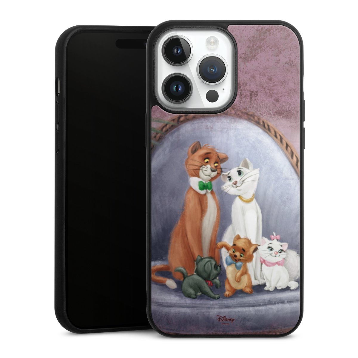 iPhone 14 Pro Max Handy Gallery Case Handyhülle 9H Gehärtetes Glas Rückseite Hülle Official Licensed Product Disney Aristocats Gallery Case