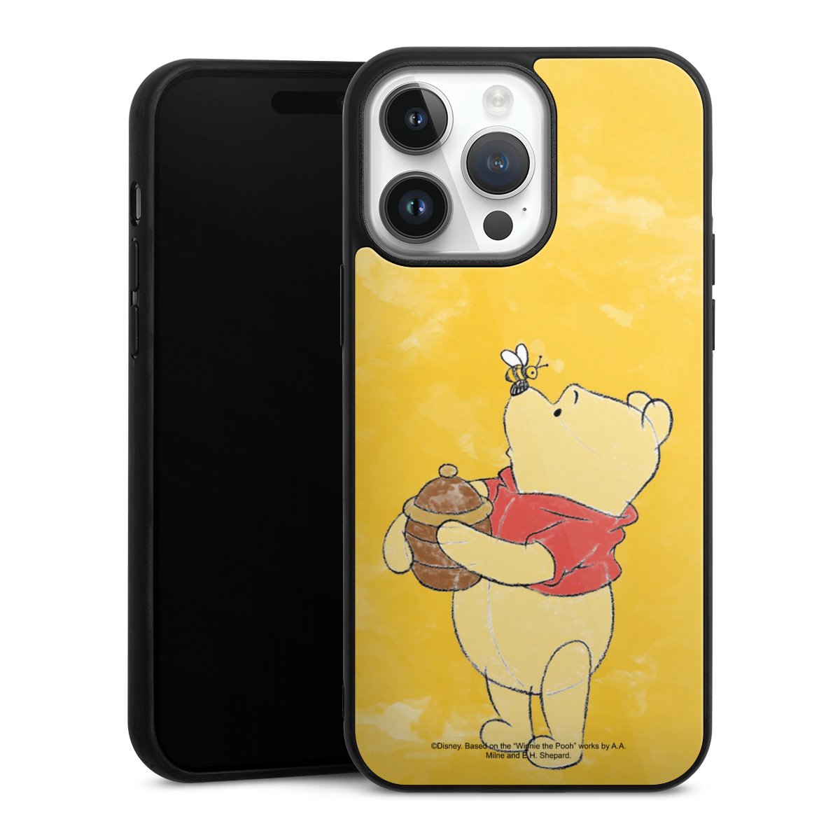 iPhone 14 Pro Max Handy Gallery Case Handyhülle 9H Gehärtetes Glas Rückseite Hülle Official Licensed Product Winnie The Pooh Disney Gallery Case