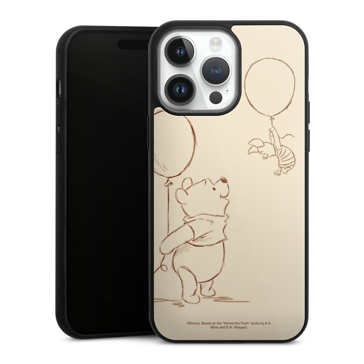 iPhone 14 Pro Max Handy Gallery Case Handyhülle 9H Gehärtetes Glas Rückseite Hülle Official Licensed Product Winnie The Pooh Disney Gallery Case