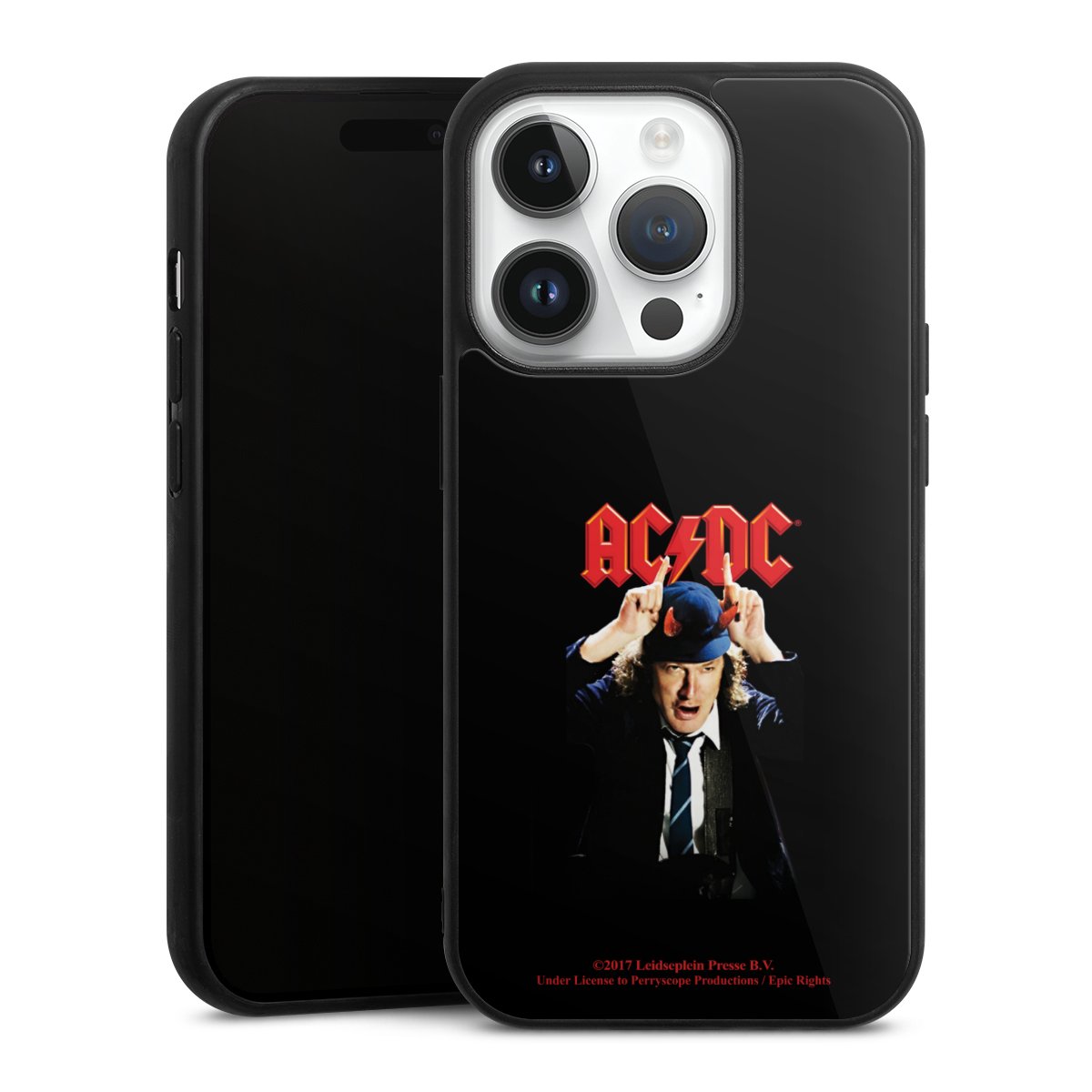 iPhone 14 Pro Handy Gallery Case Handyhülle 9H Gehärtetes Glas Rückseite Hülle Merchandise Acdc Riverplate Gallery Case