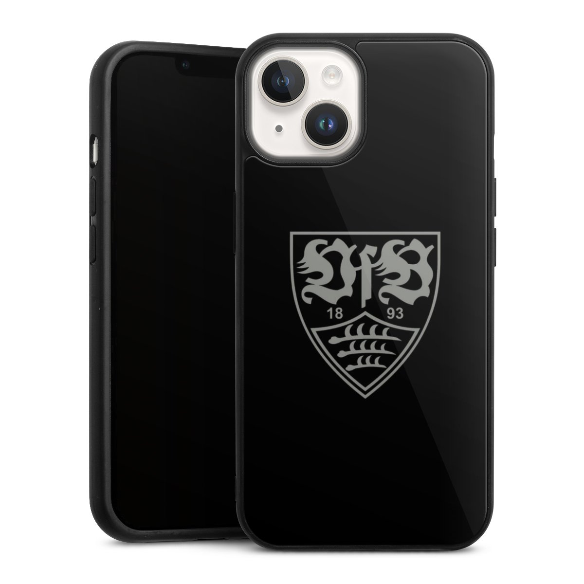 iPhone 14 Handy Gallery Case Handyhülle 9H Gehärtetes Glas Rückseite Hülle Official Licensed Product Vfb Stuttgart Gallery Case