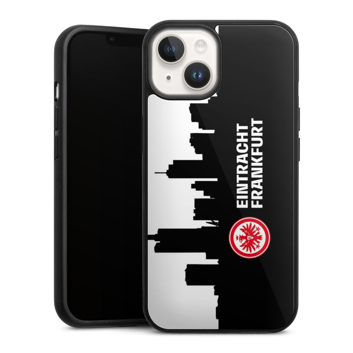 iPhone 14 Handy Gallery Case Handyhülle 9H Gehärtetes Glas Rückseite Hülle Sge Eintracht Frankfurt Official Licensed Product Gallery Case