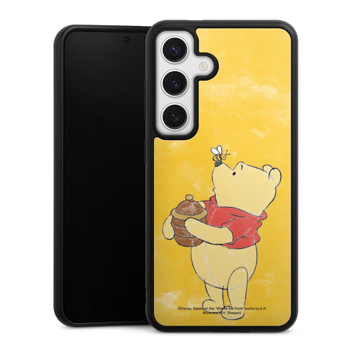 Galaxy S24 Handy Gallery Case Handyhülle 9H Gehärtetes Glas Rückseite Hülle Official Licensed Product Winnie The Pooh Disney Gallery Case