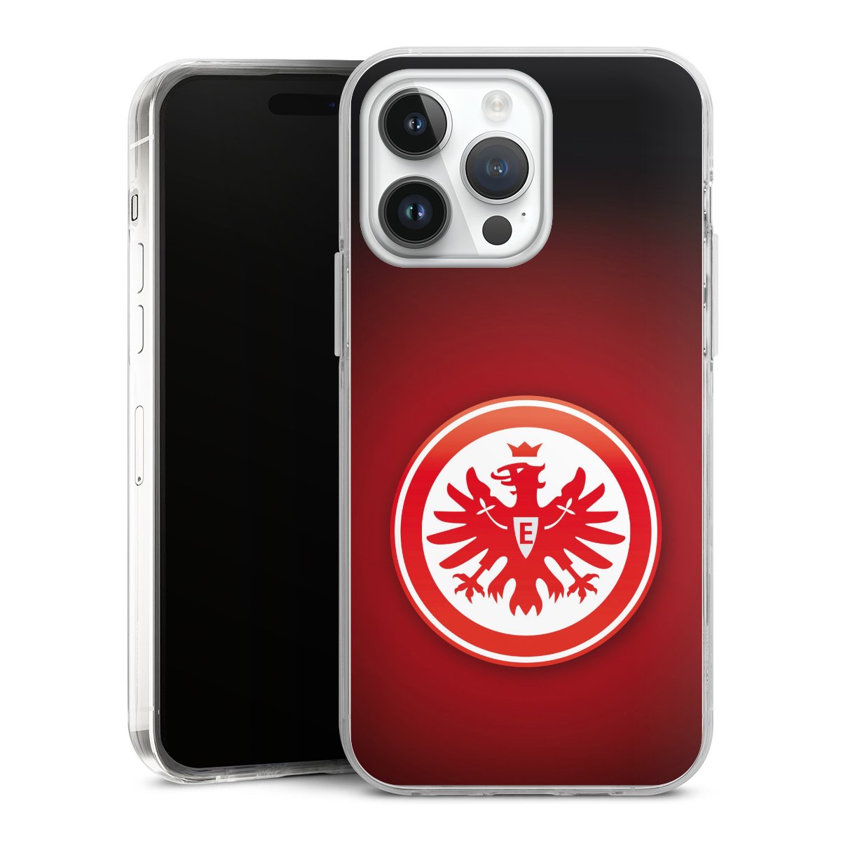 iPhone 14 Pro Max Handy Case Handyhülle transparent Hülle Eintracht Frankfurt Official Licensed Product Coat Of Arms Hard Case