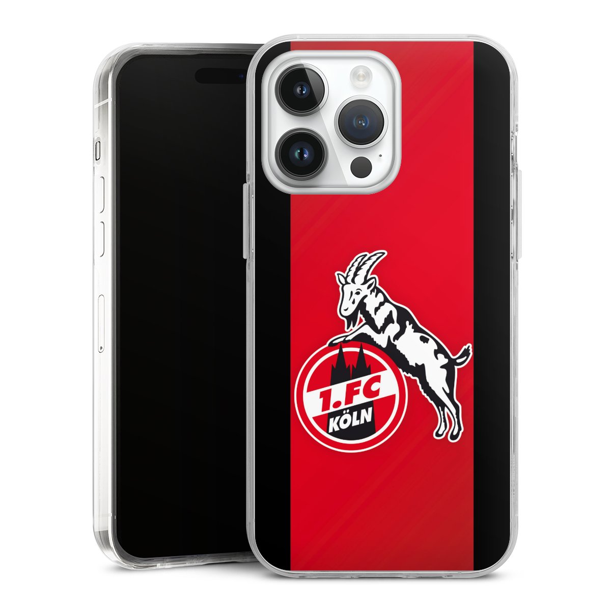 iPhone 14 Pro Max Handy Case Handyhülle transparent Hülle Official Licensed Product Billy Goat Hennes 1. Fc Köln Hard Case