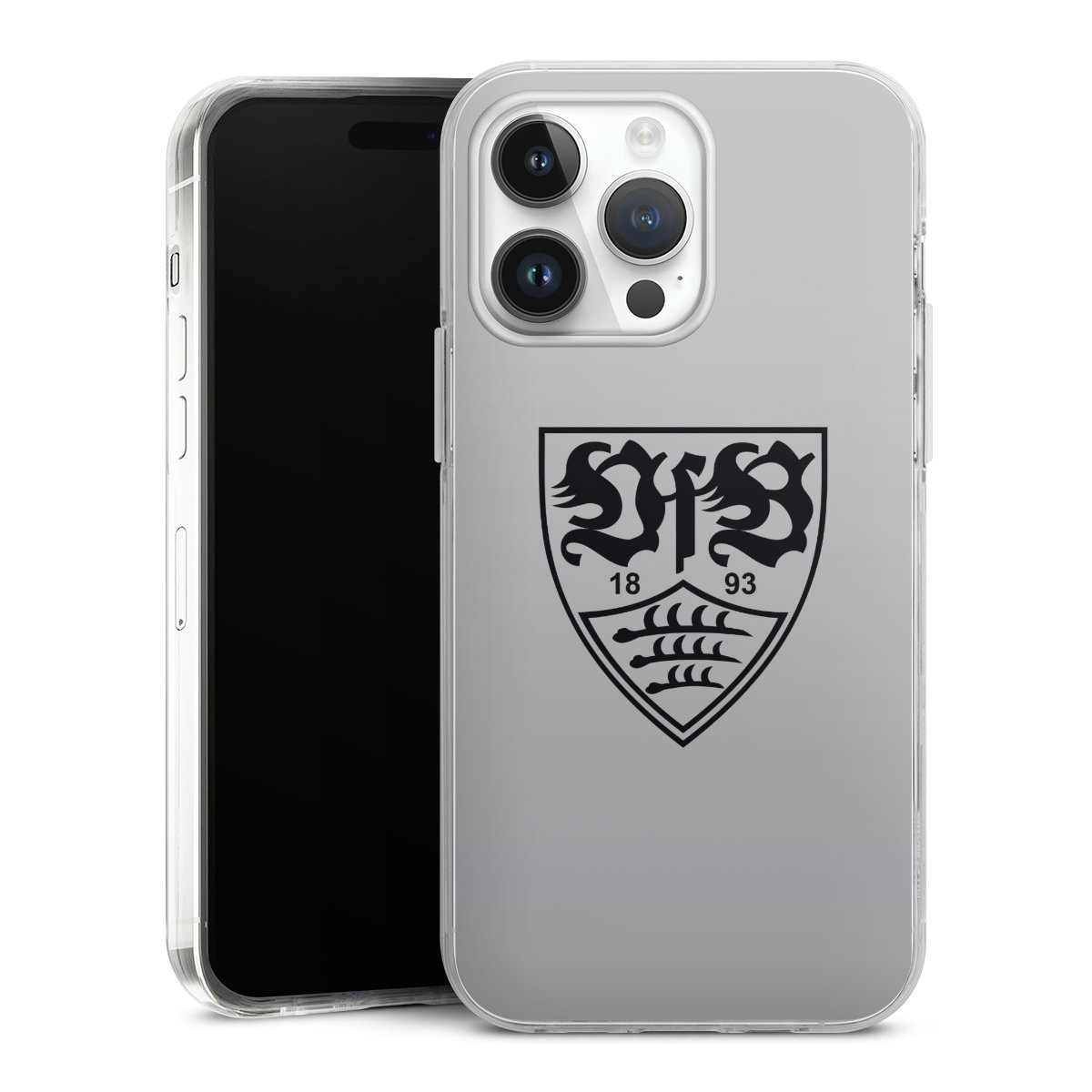 iPhone 14 Pro Max Handy Case Handyhülle transparent Hülle Logo Vfb Stuttgart Official Licensed Product Hard Case