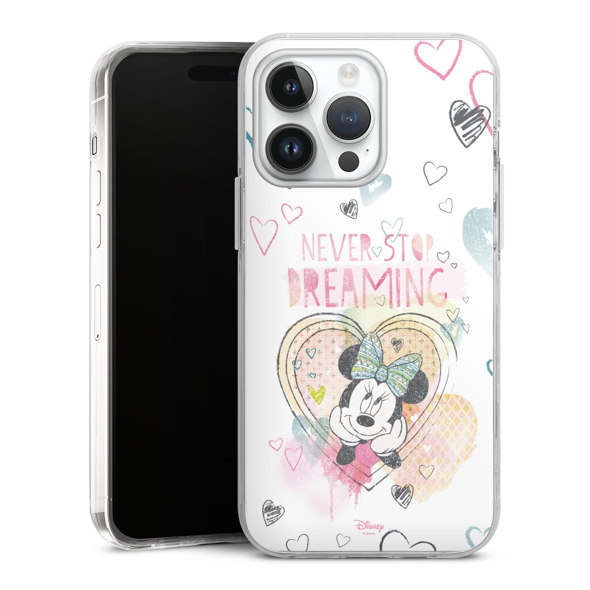 iPhone 14 Pro Max Handy Case Handyhülle transparent Hülle Disney Official Licensed Product Minnie Mouse Hard Case