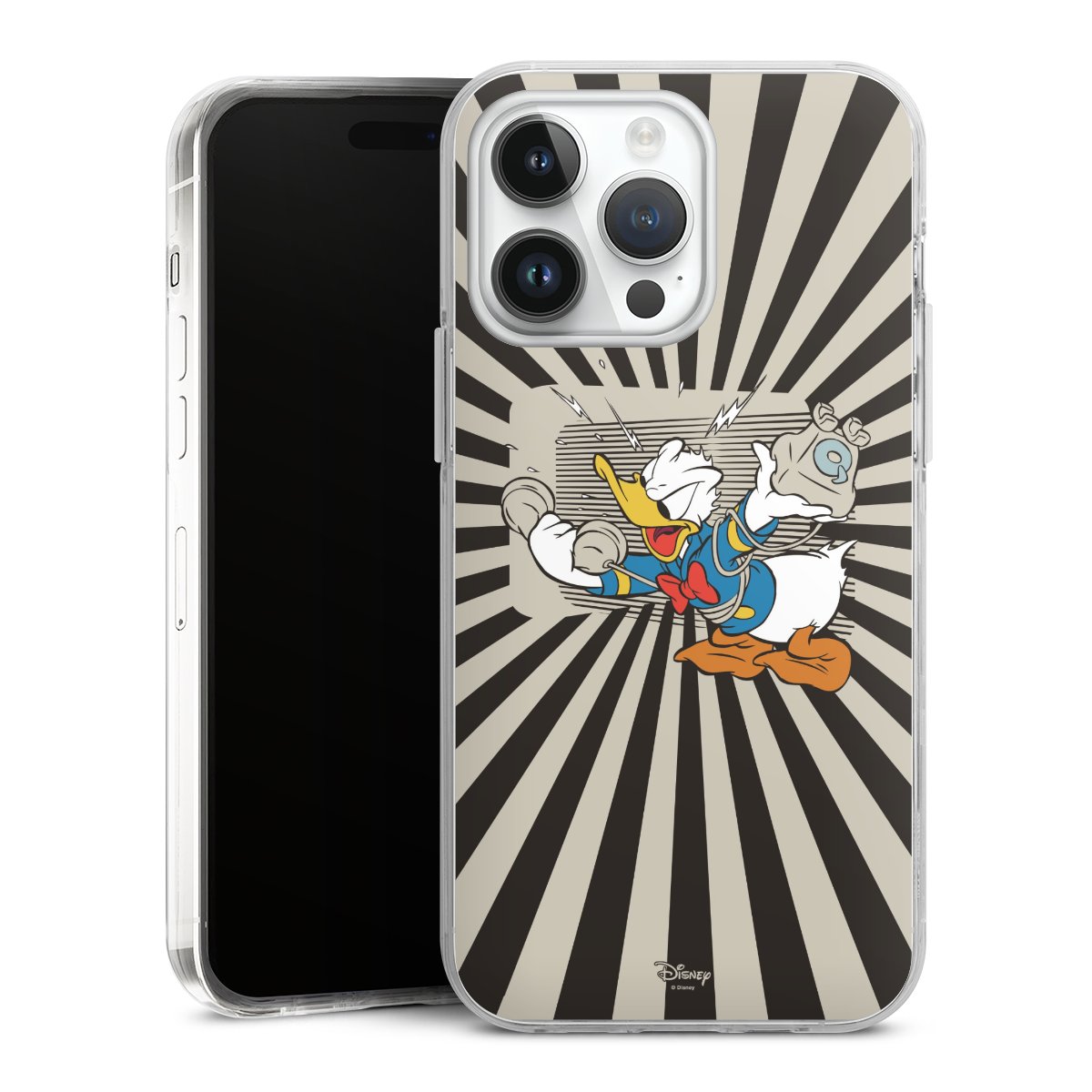 iPhone 14 Pro Max Handy Case Handyhülle transparent Hülle Donald Duck Disney Official Licensed Product Hard Case