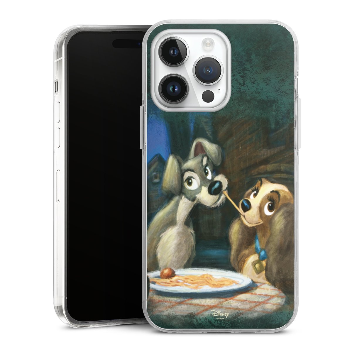 iPhone 14 Pro Max Handy Case Handyhülle transparent Hülle Lady And The Tramp Official Licensed Product Disney Hard Case