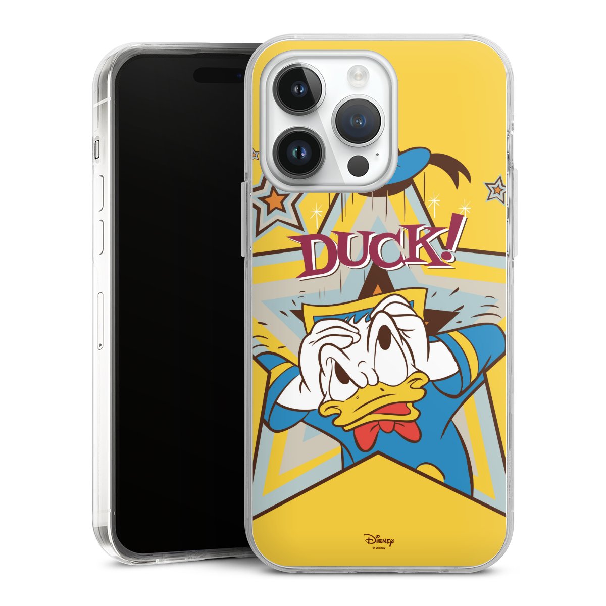 iPhone 14 Pro Max Handy Case Handyhülle transparent Hülle Official Licensed Product Donald Duck Disney Hard Case