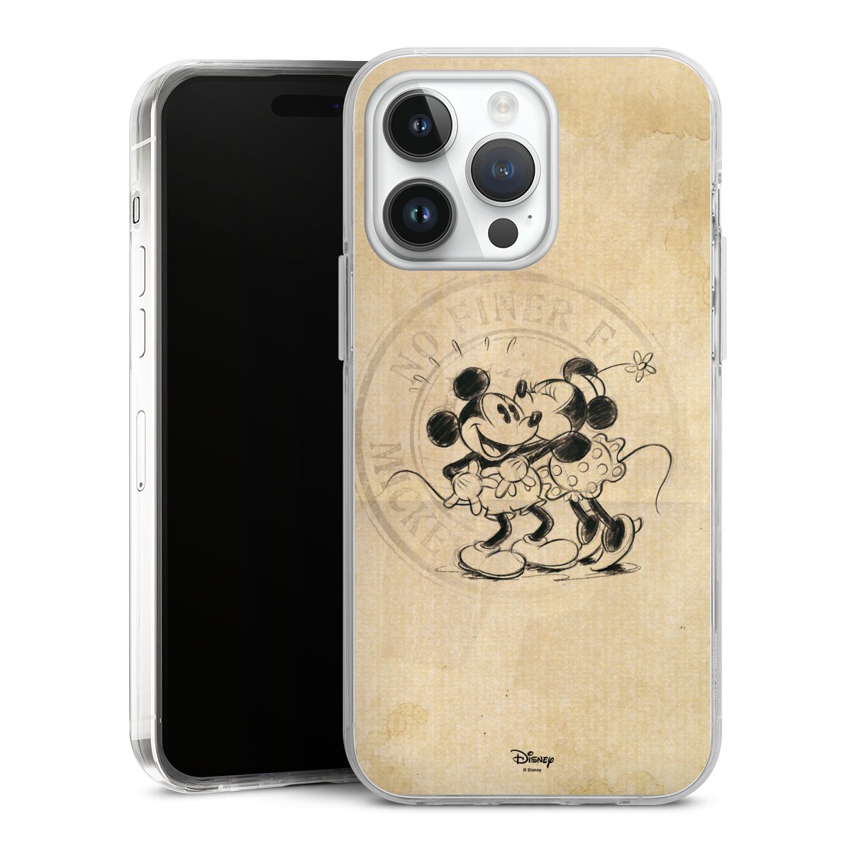 iPhone 14 Pro Max Handy Case Handyhülle transparent Hülle Mickey Mouse Vintage Minnie Mouse Hard Case