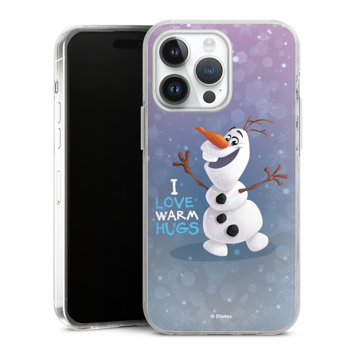 iPhone 14 Pro Max Handy Case Handyhülle transparent Hülle Frozen Frozen Olaf Official Licensed Product Hard Case