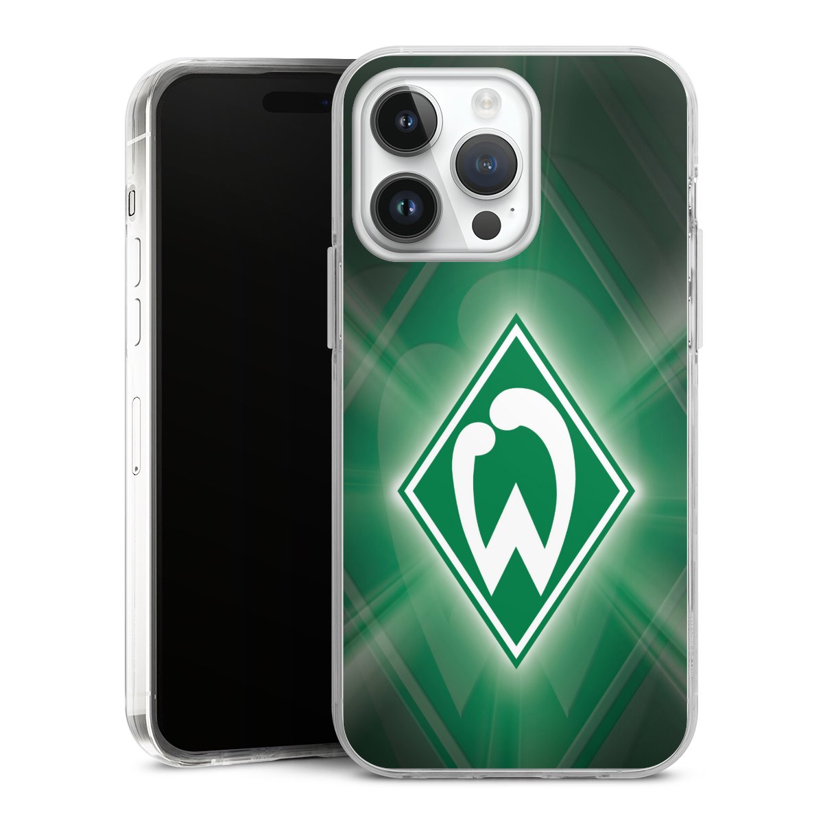 iPhone 14 Pro Max Handy Case Handyhülle transparent Hülle Sv Werder Bremen Official Licensed Product Coat Of Arms Hard Case