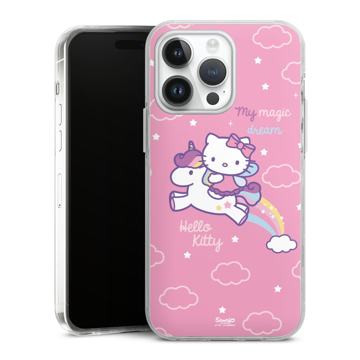 iPhone 14 Pro Max Handy Case Handyhülle transparent Hülle Einhorn Official Licensed Product Hello Kitty Hard Case