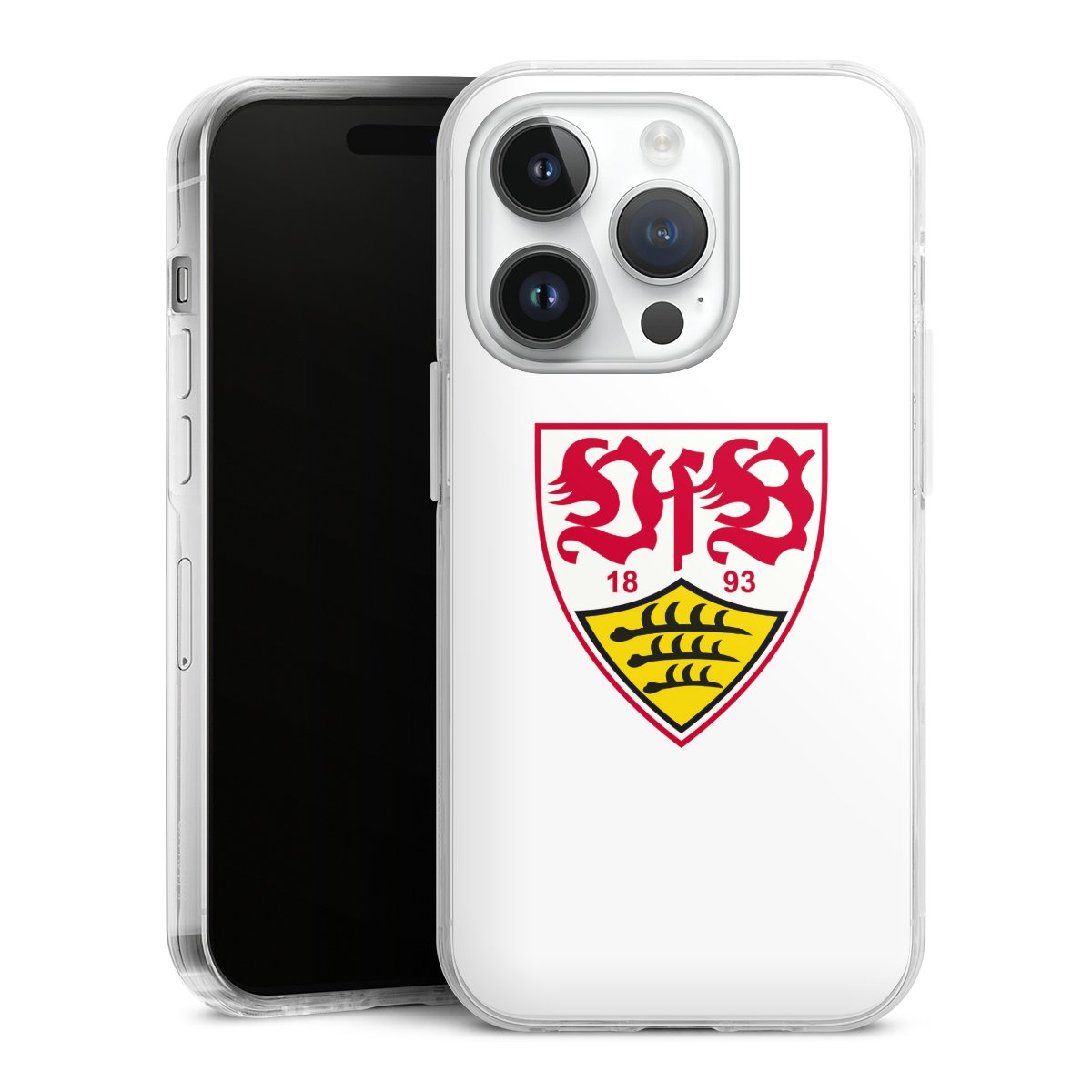 iPhone 14 Pro Handy Case Handyhülle transparent Hülle Logo Official Licensed Product Vfb Stuttgart Hard Case