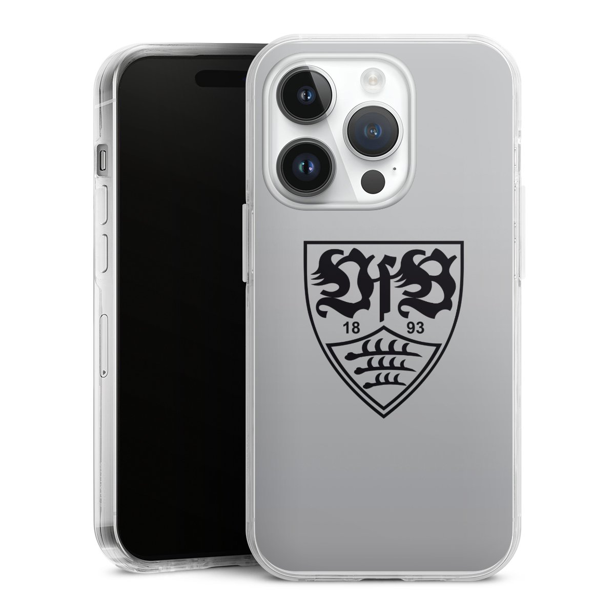 iPhone 14 Pro Handy Case Handyhülle transparent Hülle Logo Vfb Stuttgart Official Licensed Product Hard Case